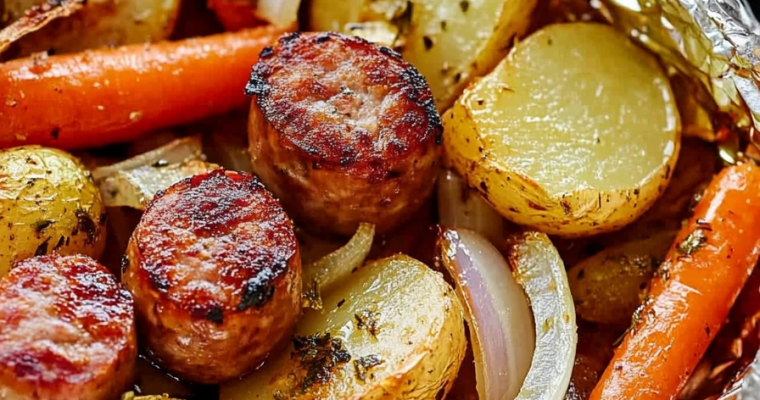 Sausage & Potato Foil Packet