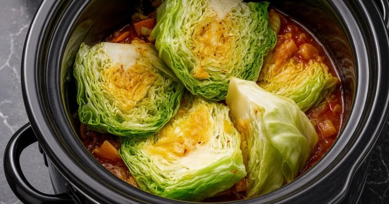 The Easiest Slow Cooker Cabbage Stew