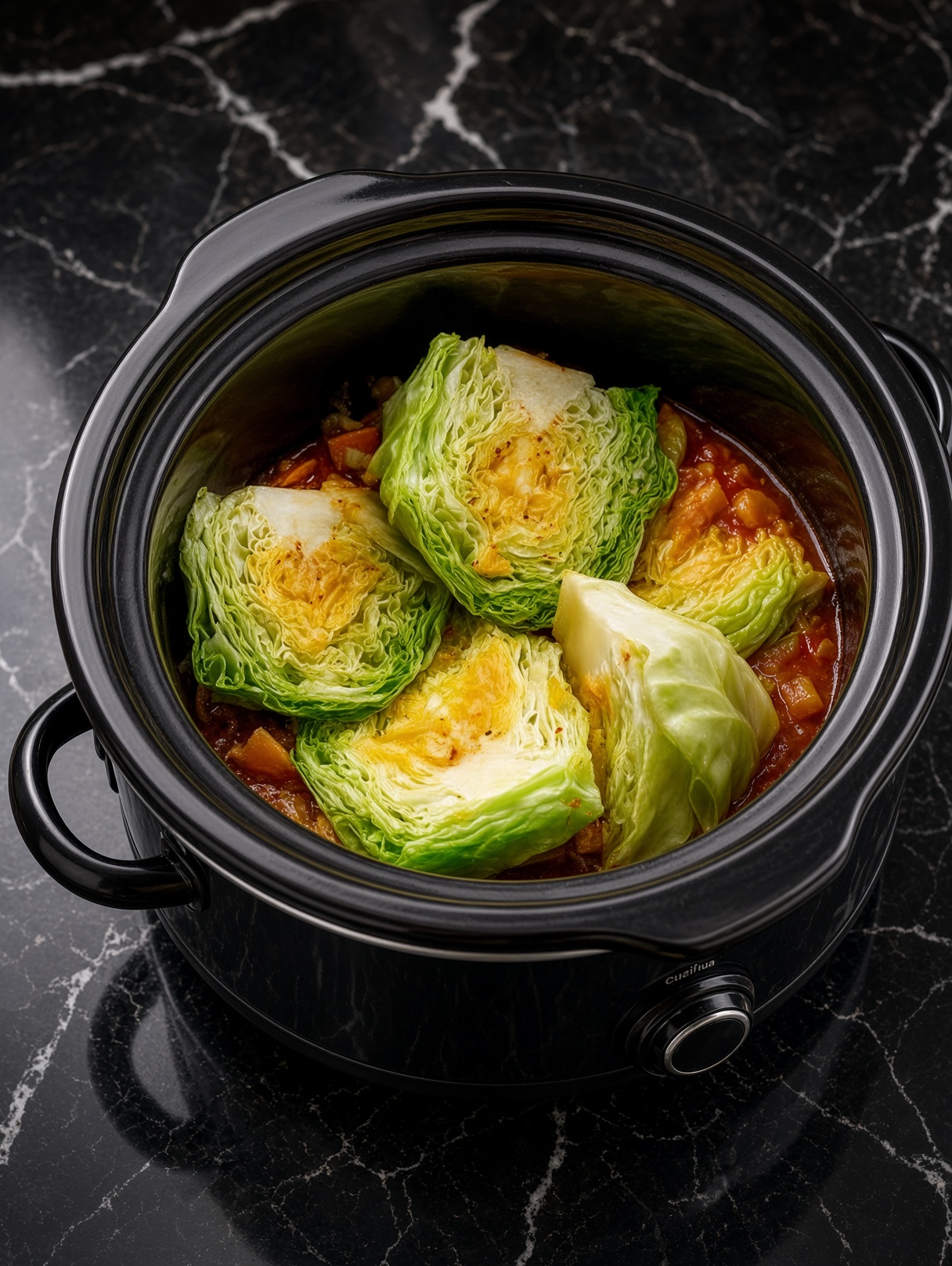 The Easiest Slow Cooker Cabbage Stew