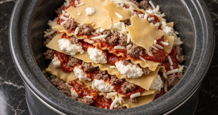 Slow Cooker Patriots Day Lasagna