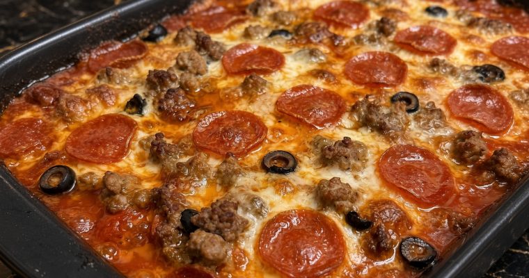 Meat Lover’s Pizza Casserole