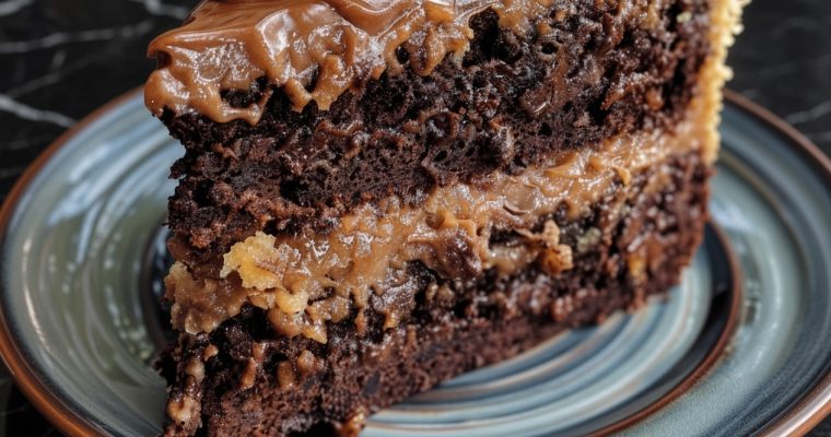 Homemade German Chocolate Cake