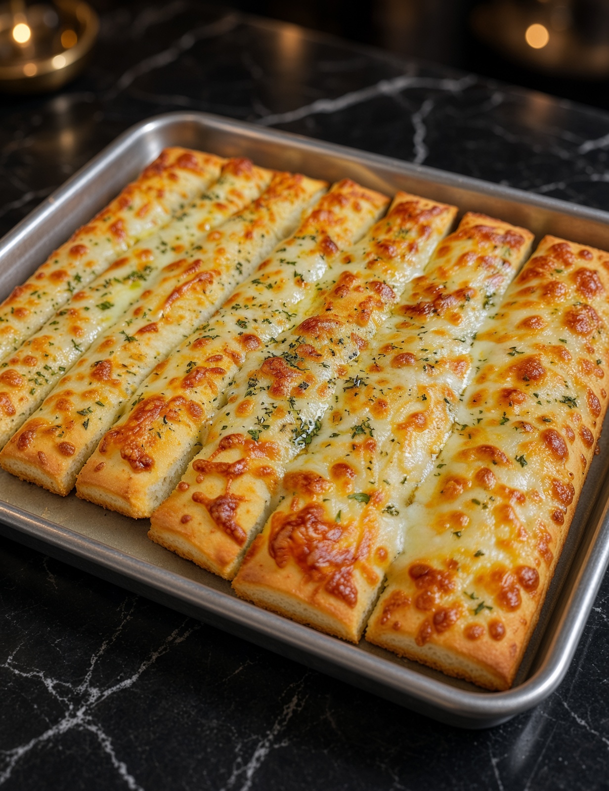 Homemade Cheesy Garlic Breadsticks