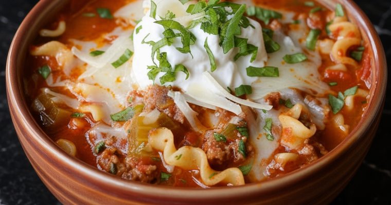 Slow Cooker Lasagna Soup