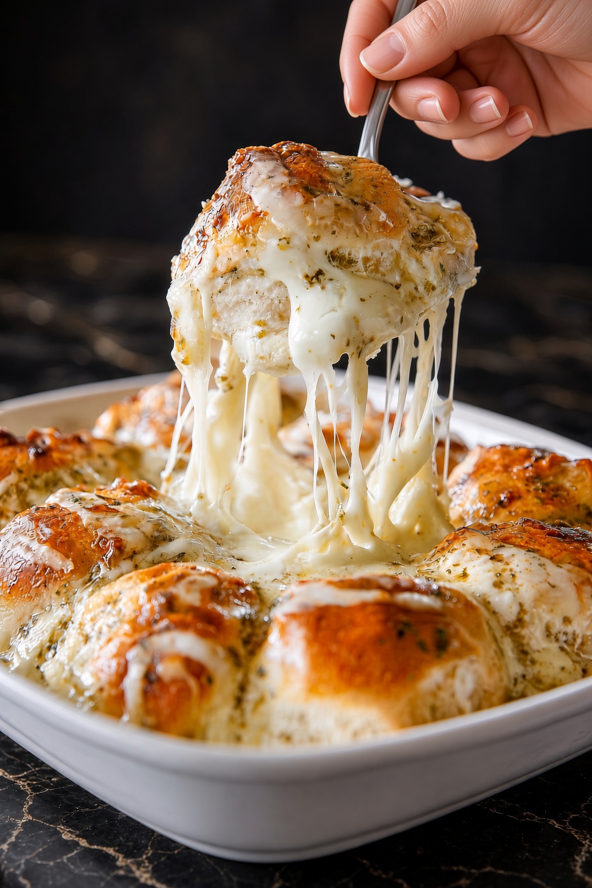 Stuffed Garlic Cream Cheese Rolls