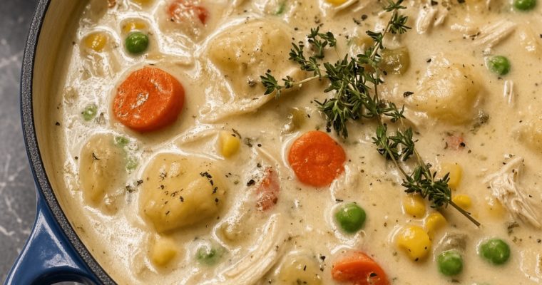 Southern Chicken Pot Pie Soup