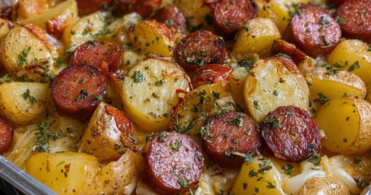 Smoked Sausage & Potato Bake