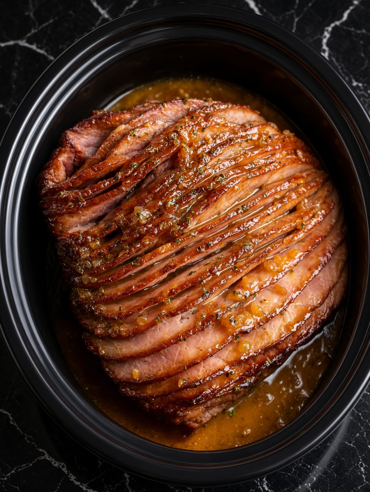 Slow Cooker Apricot Dijon Spiral Ham
