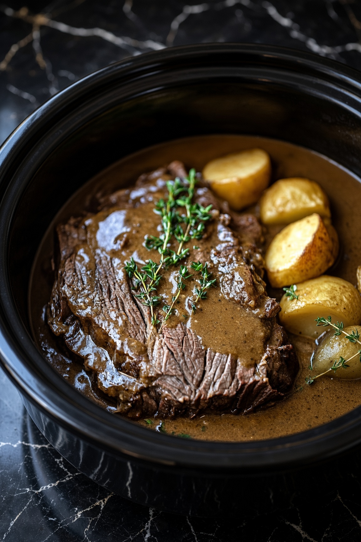 Slow Cooker Pot Roast with Gravy