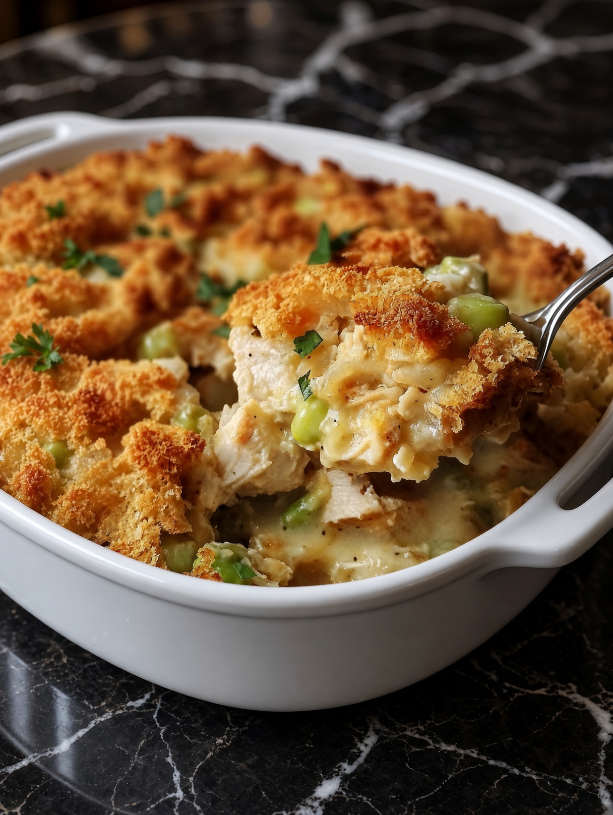 Chicken and Dressing Casserole