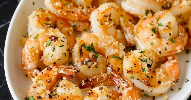 Garlic Parmesan Roasted Shrimp