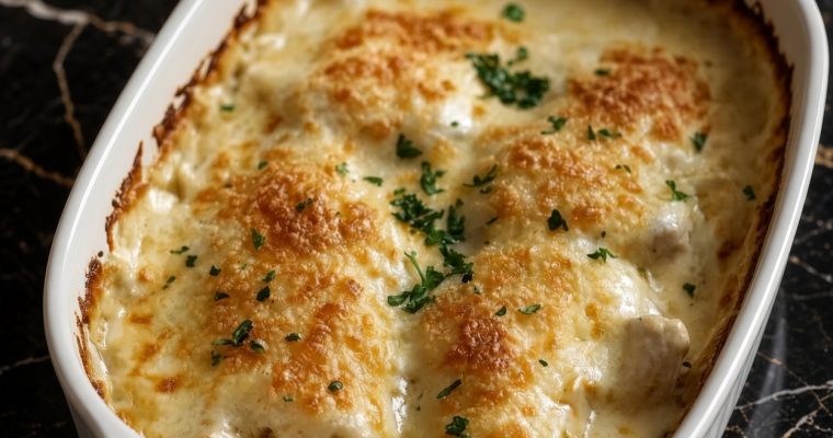 Cheesy Sour Cream Chicken Casserole