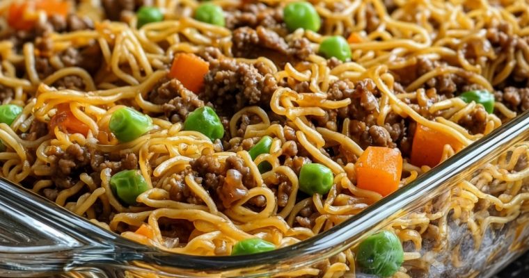 Slow Cooker Ground Beef Chow Mein