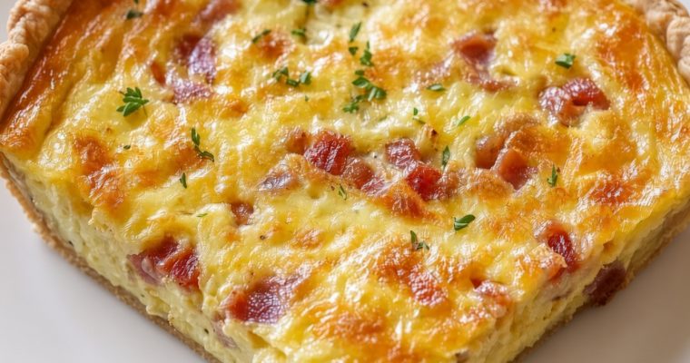Homestyle Bacon and Cheese Quiche