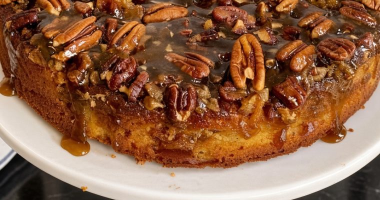 Pecan Upside Down Cake