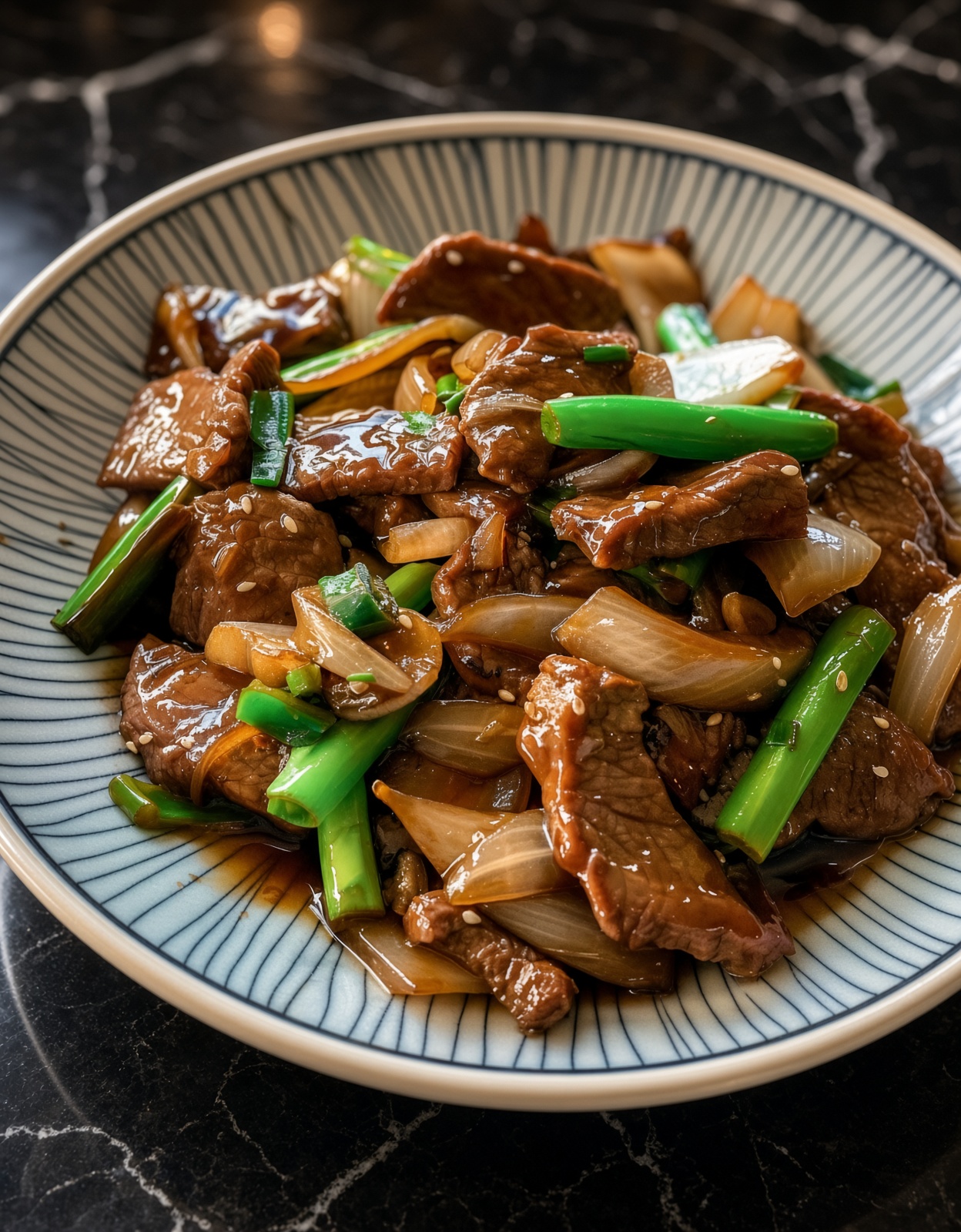 CHINESE BEEF AND ONION STIR FRY