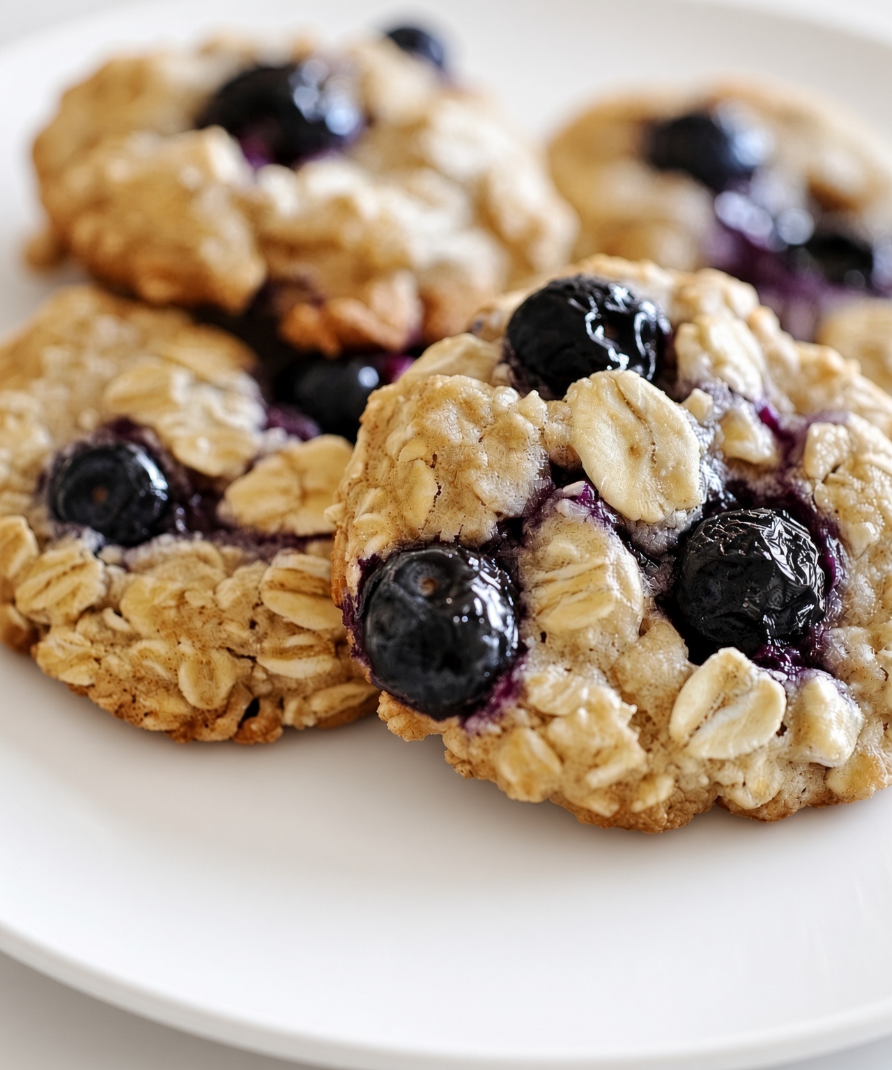 Banana Blueberry Oatmeal Breakfast Cookies