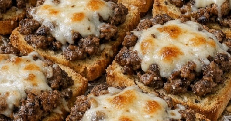 Beef Garlic Bread Bites