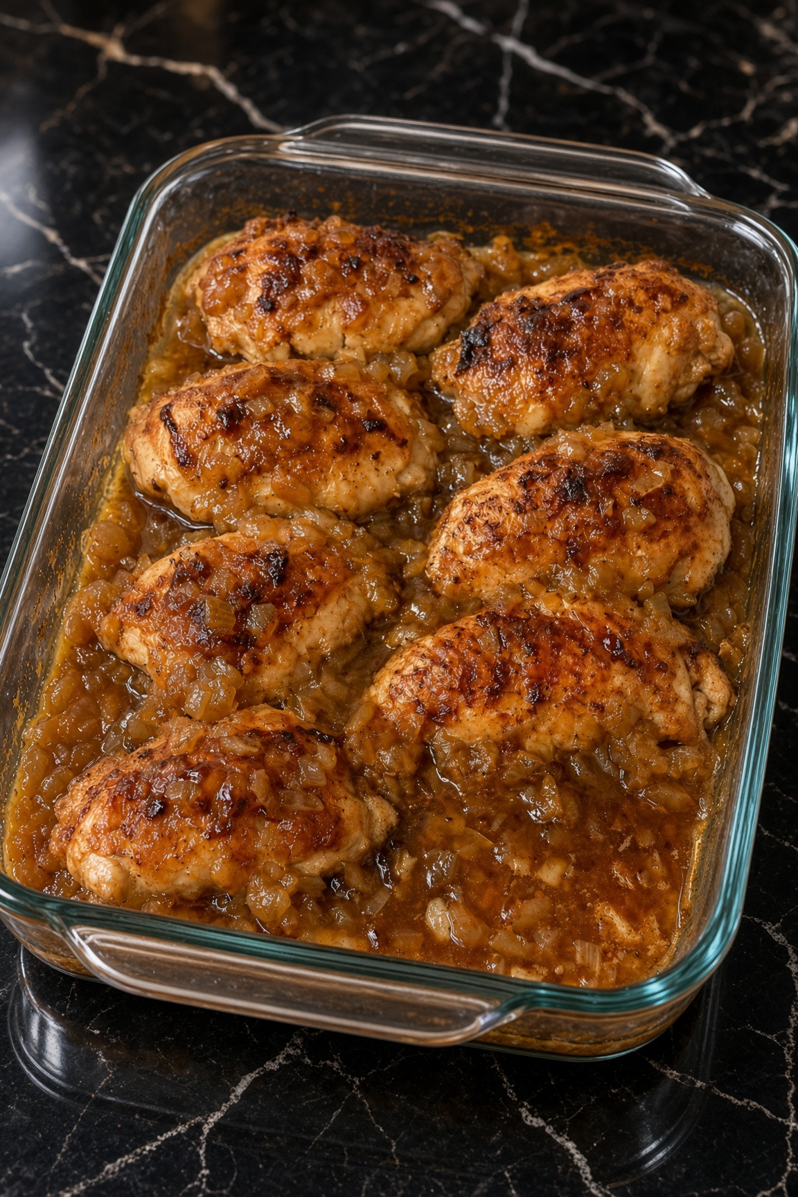 3-Ingredient Baked Onion Chicken