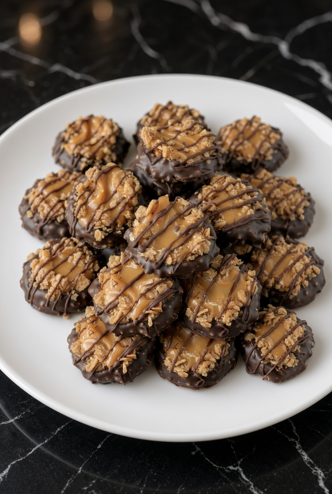No-Bake Samoa Cookies