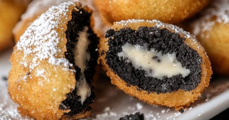 Cookies & Cream Cheesecake Deep-Fried Oreos