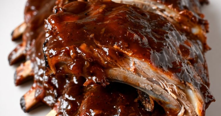 Slow Cooker Root Beef BBQ Pork Ribs