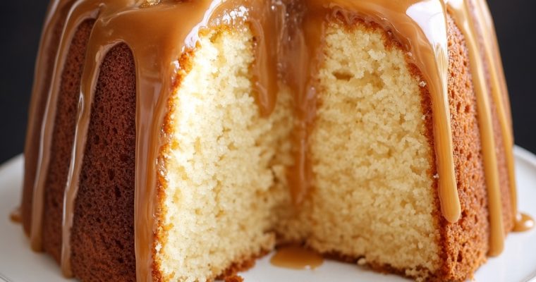SALTED CARAMEL KENTUCKY BUTTER CAKE