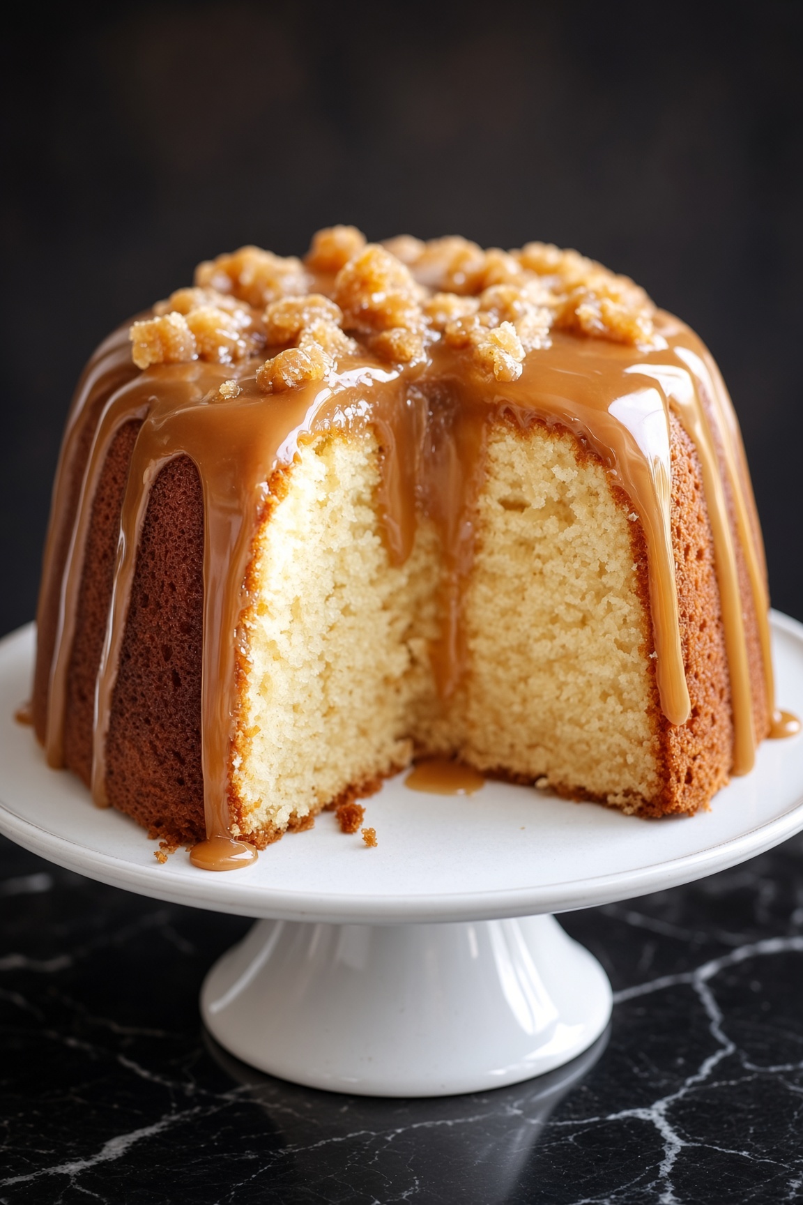 SALTED CARAMEL KENTUCKY BUTTER CAKE