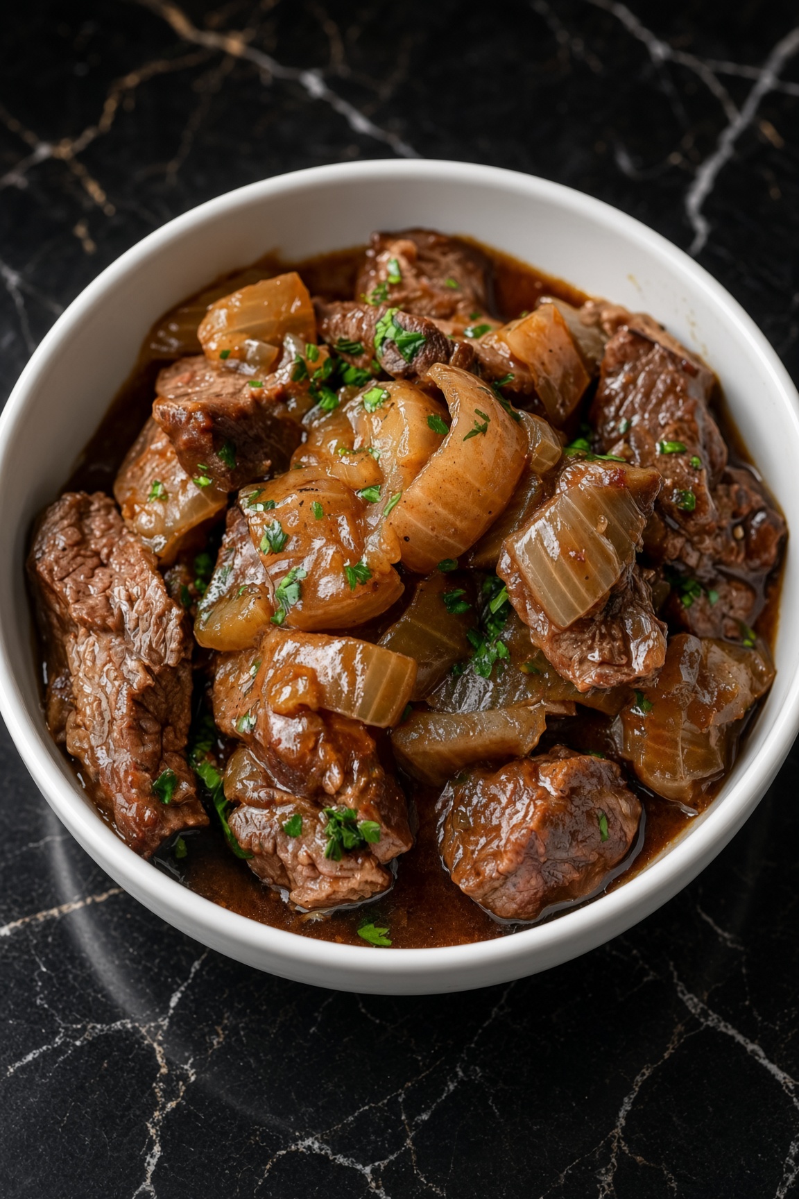 Slow Cooker Steak with Onion Soup