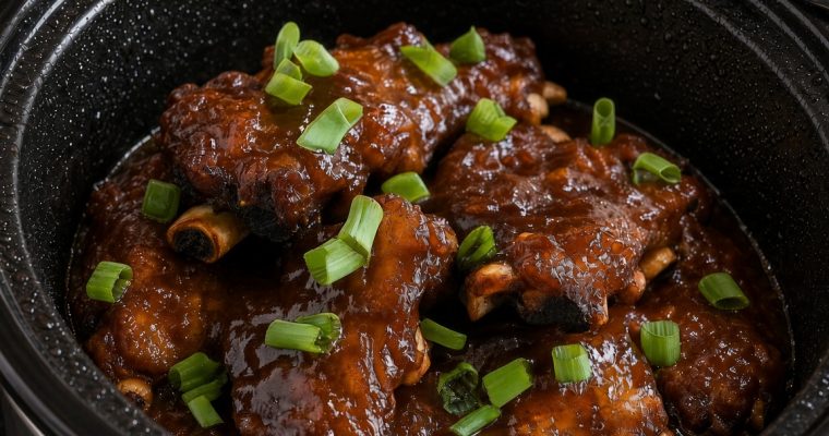 Slow Cooker Hawaiian Ribs