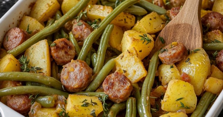 Sausage Green Bean Potato Casserole