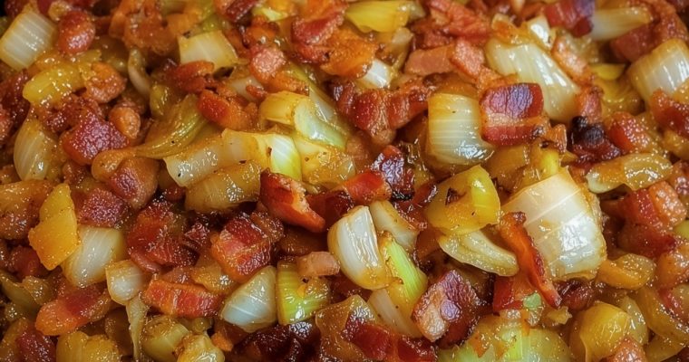 Fried Cabbage with Onions and Bacon