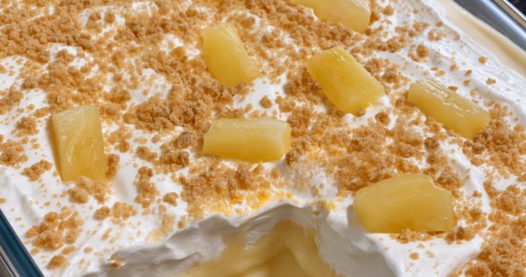 No-Bake Pineapple Cream Dessert