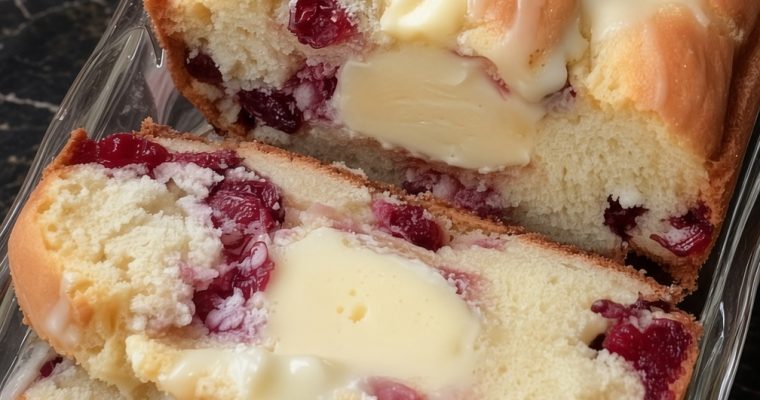 Cranberry Orange Bread with Simple Glaze