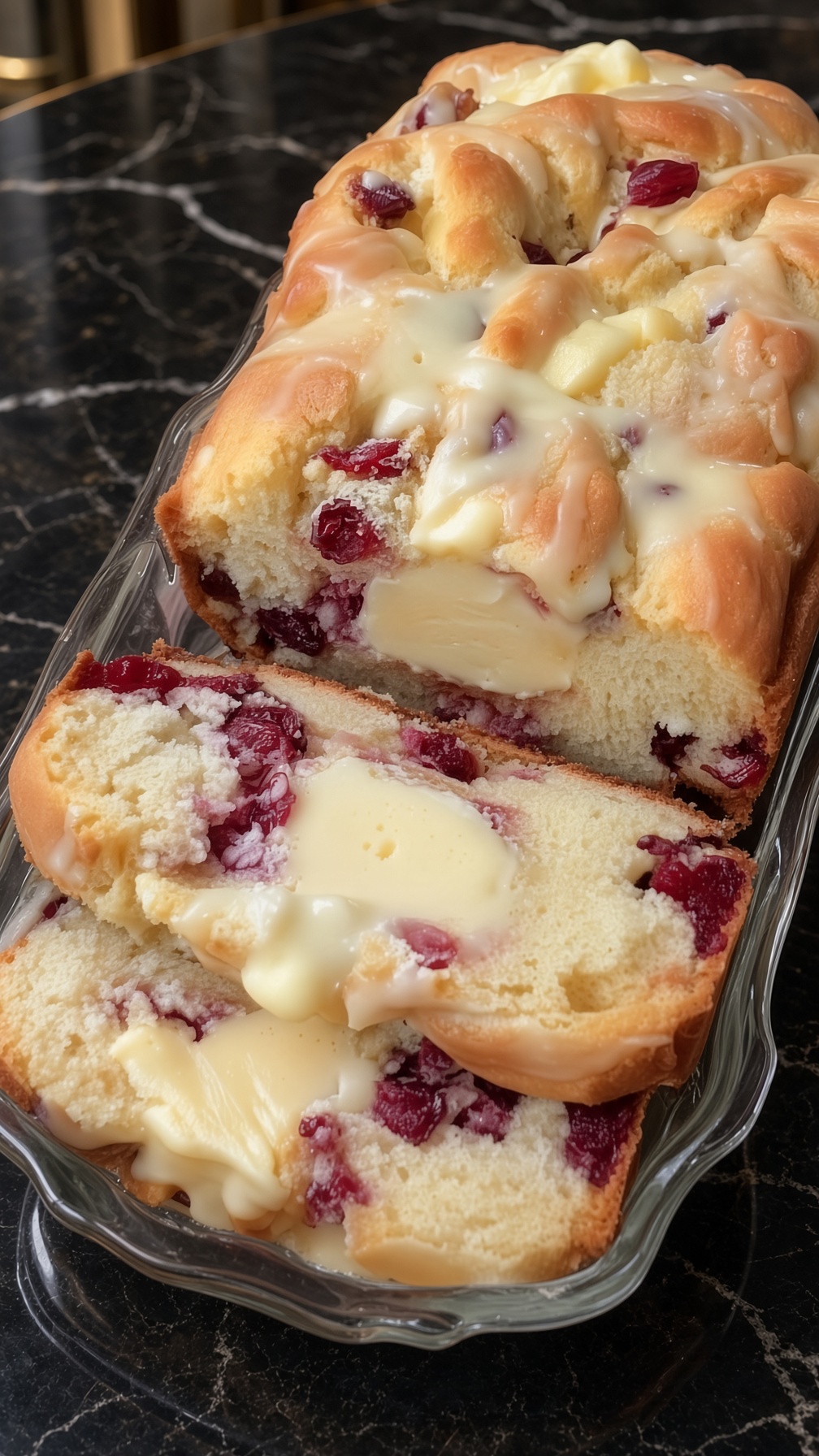 Cranberry Orange Bread with Simple Glaze