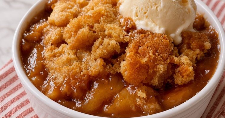 Slow Cooker Caramel Apple Dump Cake