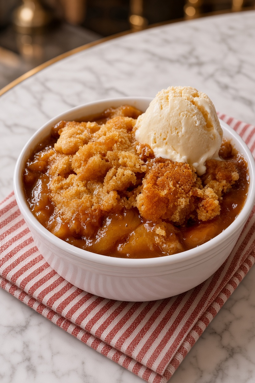 Slow Cooker Caramel Apple Dump Cake