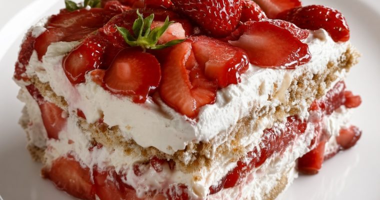 Strawberry Cream Cheese Icebox Cake