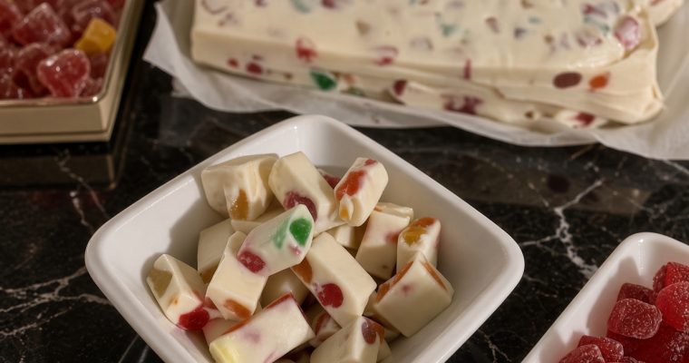 4 Ingredient Nougat Bars