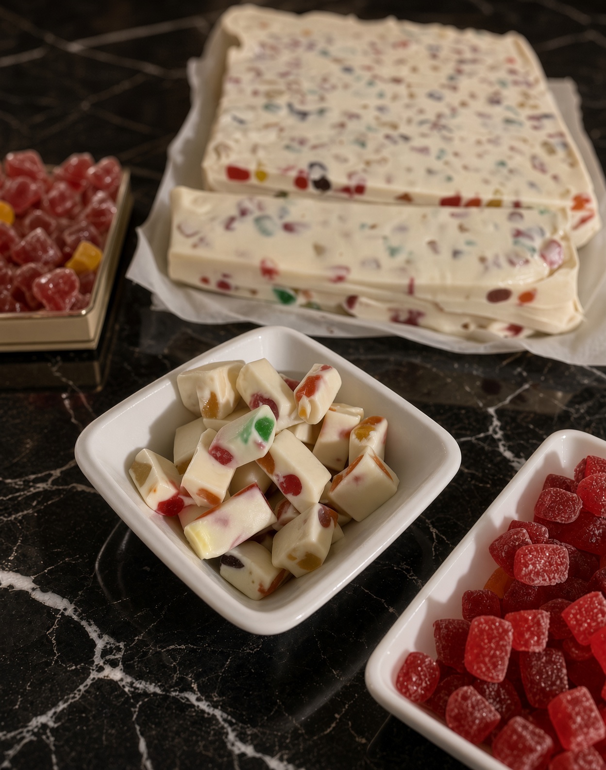 4 Ingredient Nougat Bars