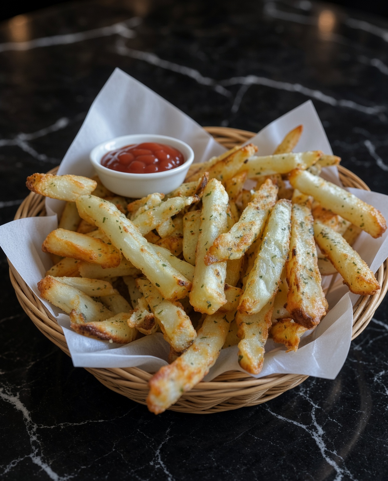 Baked Garlic Parmesan Fries