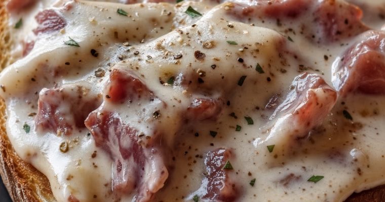 Creamed Chipped Beef on Toast