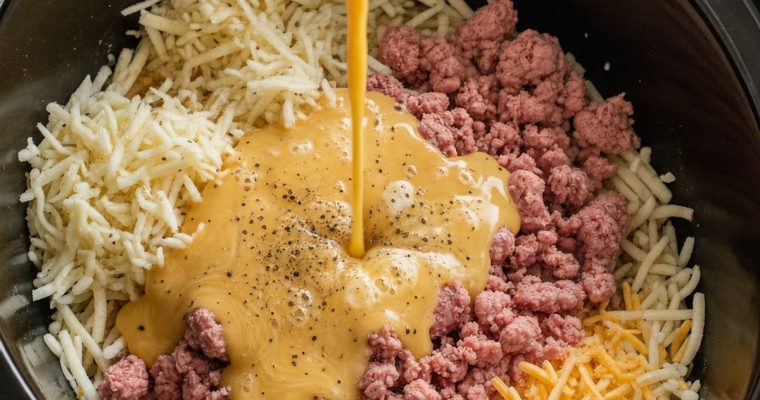 Slow Cooker Amish Breakfast Casserole