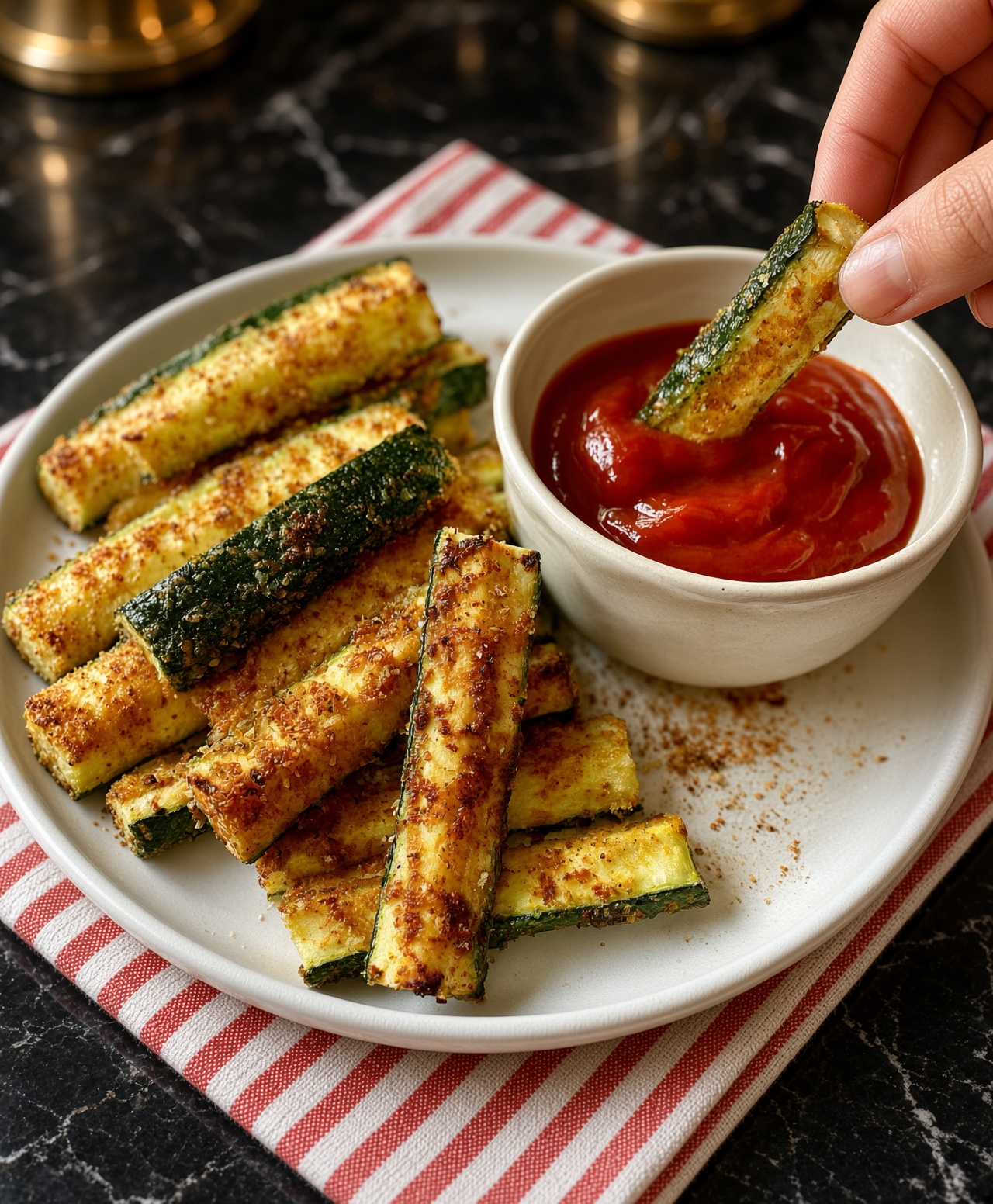 Baked Zucchini Spears