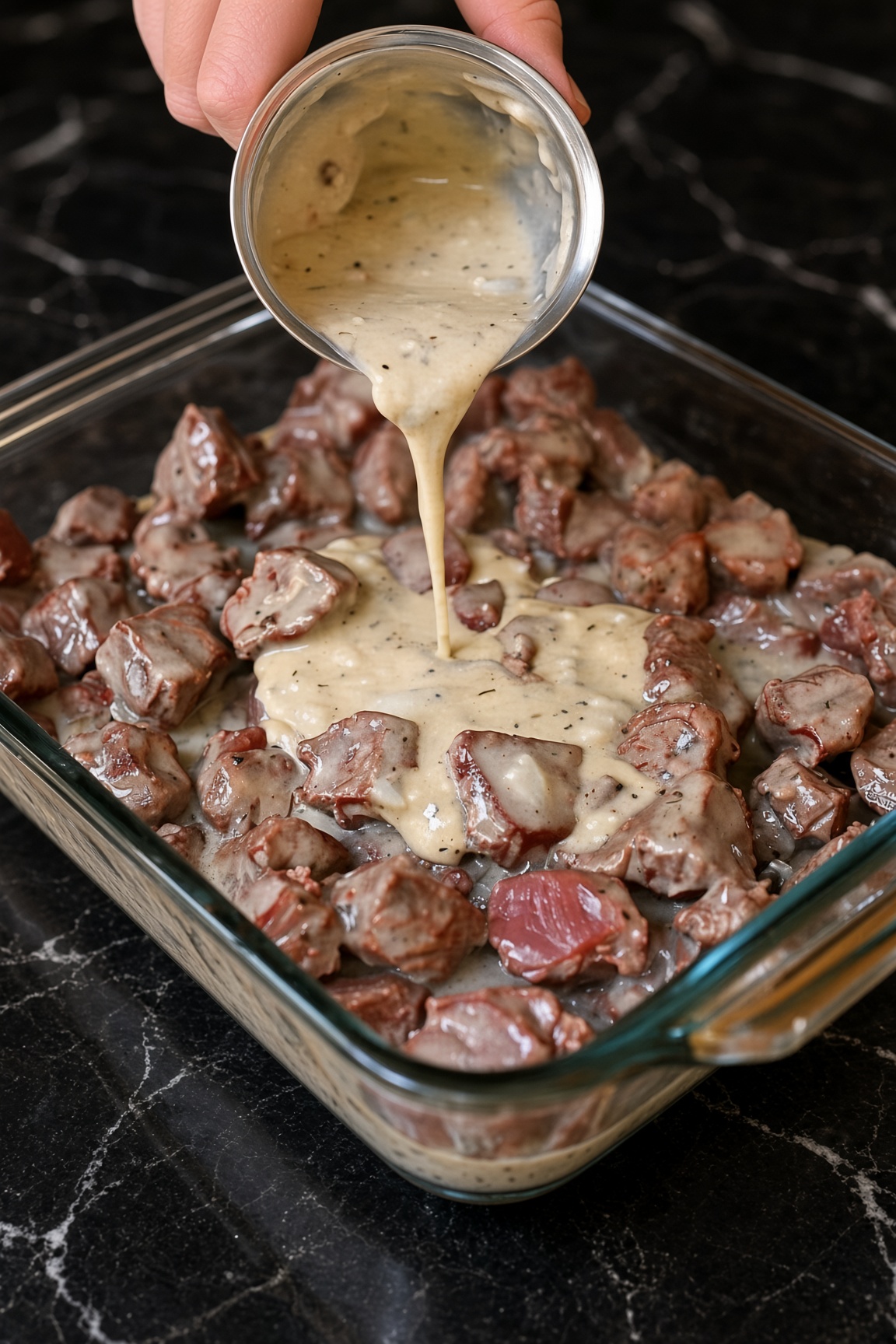 Creamy Mushroom Beef Bake