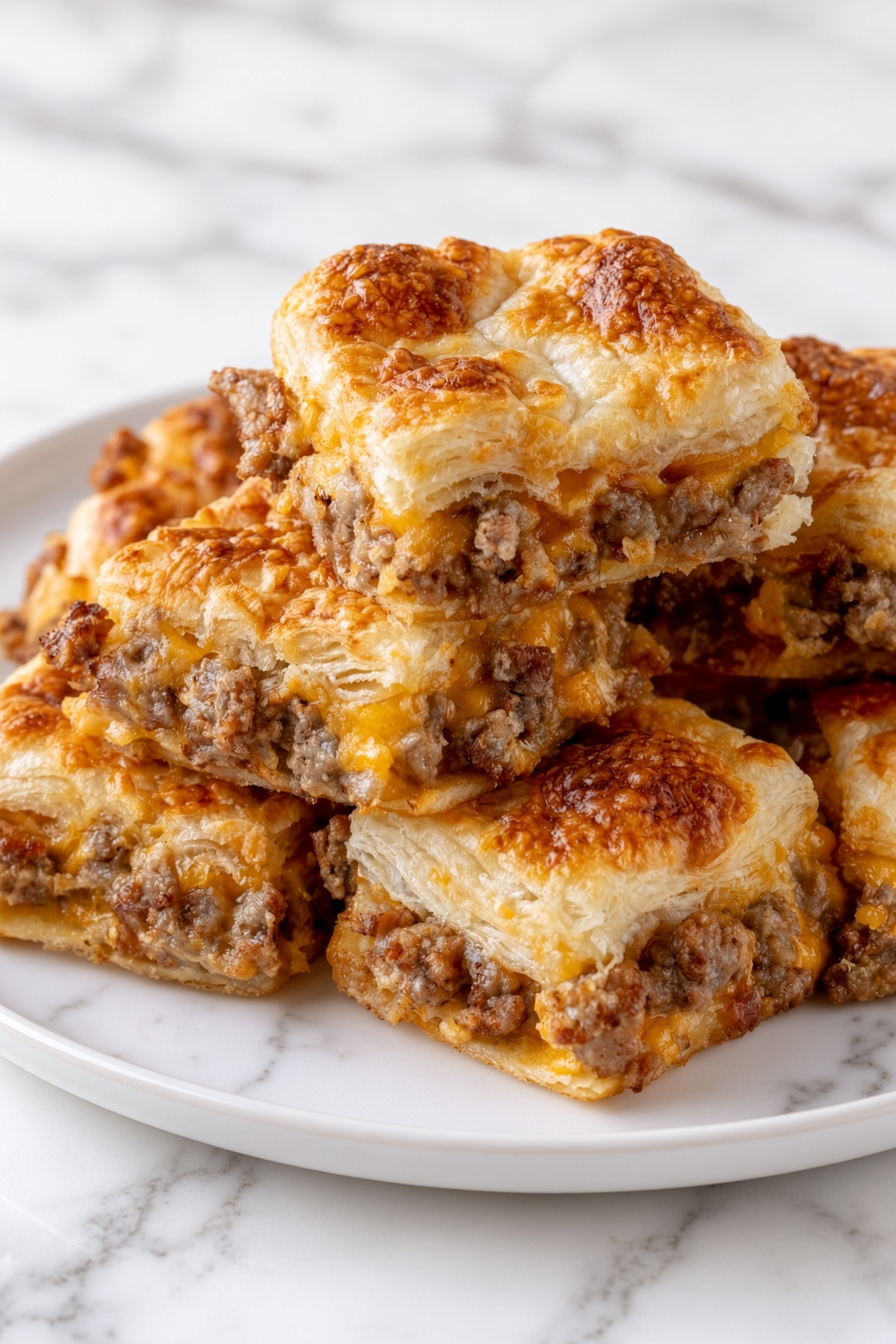 Cheesy Sausage Squares
