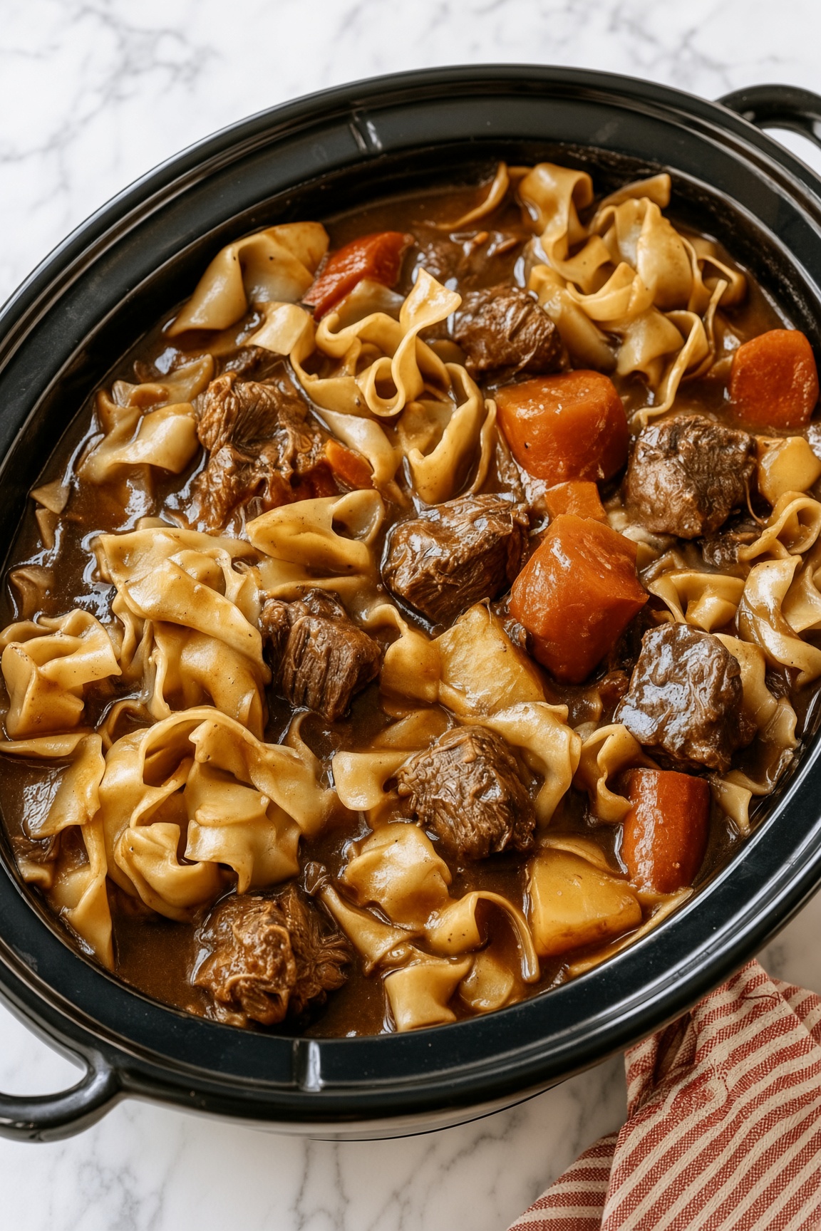 3 Ingredient Beef Stew Noodles
