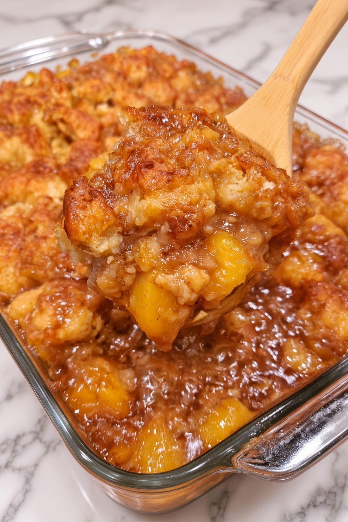 Lazy Man’s Peach Cobbler