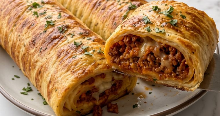 Oven-Baked Beef Crescent Squares