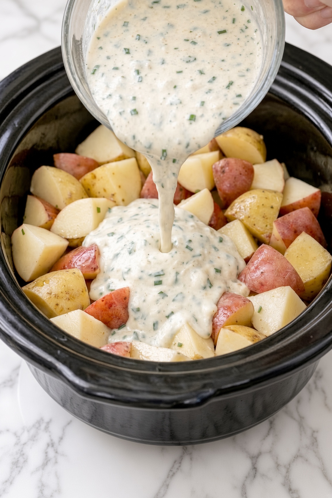 Slow Cooker Creamy Ranch Potatoes